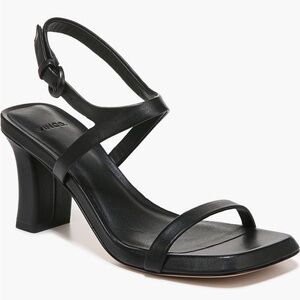 Vince Black Strappy Heeled Sandals